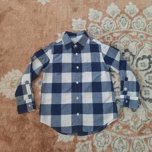 Crew cuts casual plaid button down long sleeve shirt.